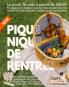 Pique-nique de rentrée à Arradon le 28 août 2025